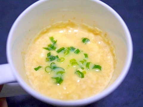 レンジで作る！　とろふわ卵スープ